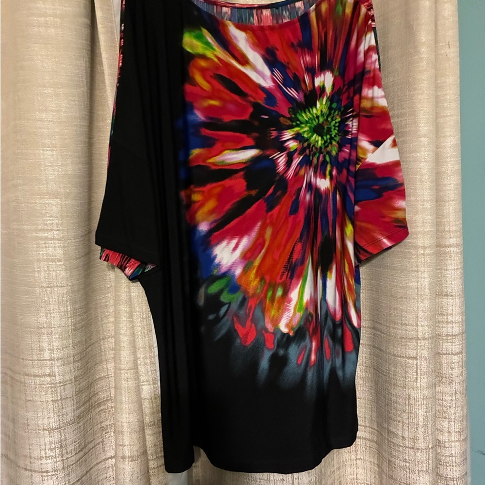 Vibrant Multicolor Patterned Top - Picture 2 of 3